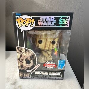 2022 Funko Pop #536 Star Wars Obi-Wan Kenobi Special Edition ART SERIES - New!